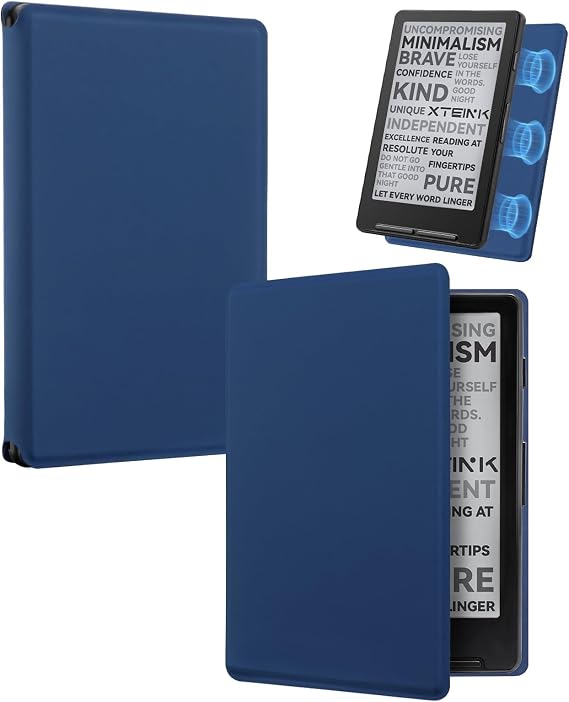 CoBak Magnetic Case for XTEINK X4, Ultra-Lightweight Protective Cover for Xteink X4 E-Reader, Secure Magnetic Attachment(Dark Blue)