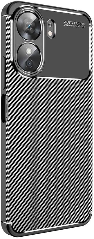 Coverzone Xiaomi Poco C65 ile Uyumlu Silikon Kılıf TPU Negro Ultra Slim Fit Karbon Delux Siyah