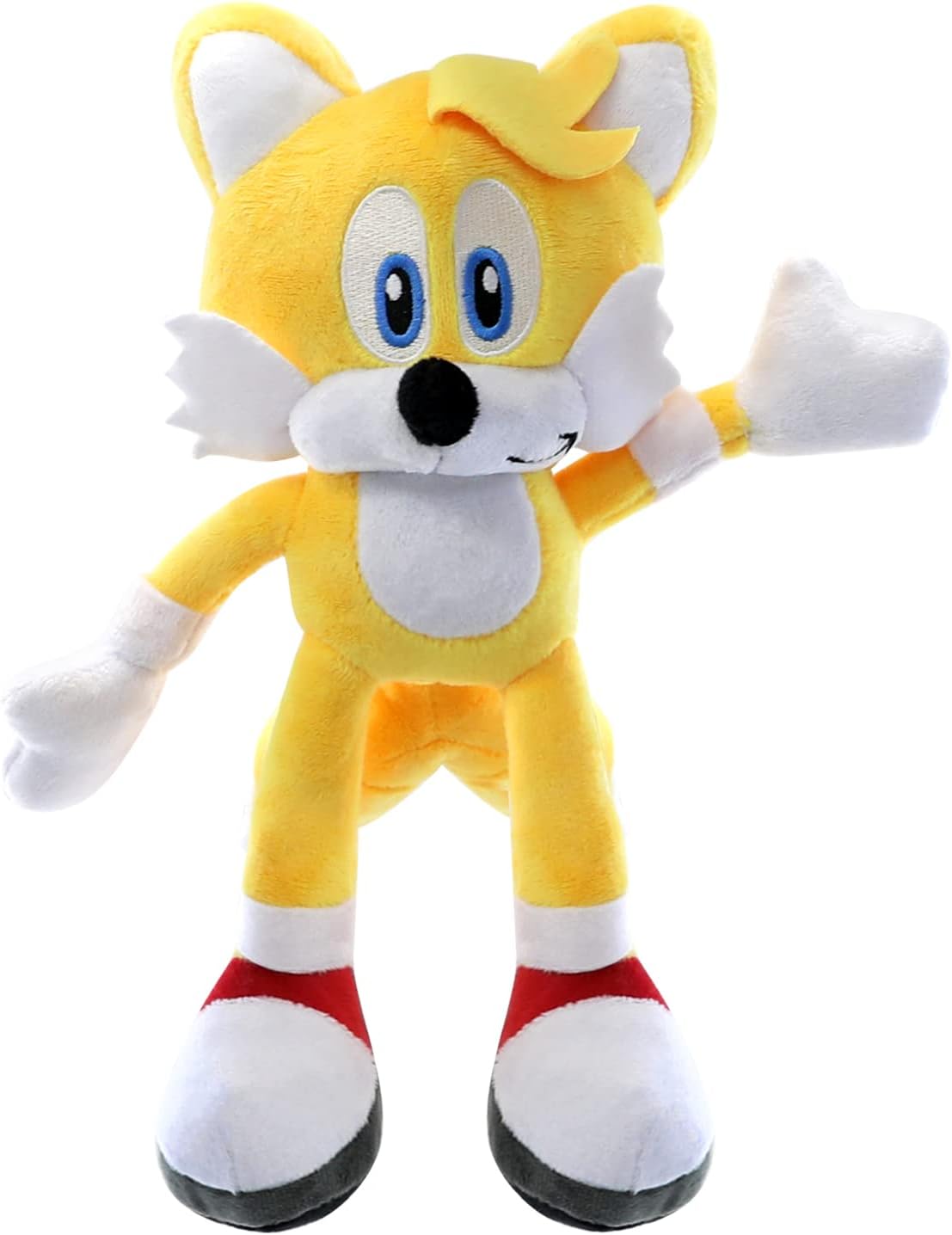 Maikerry Sonic Plush: 10” Tails Miles Prower,Classic Sonic Shadow Rouge The Bat Knuckles The Echidna Dr. Eggman Animal Stuffed Hedgehog Plushies,Sonic Toys for Gift,Kids,Fans