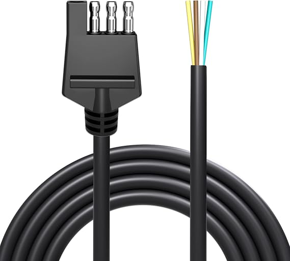 Goupchn 4-Way Trailer Wiring Harness 18AWG 6.56ft 4-Pin