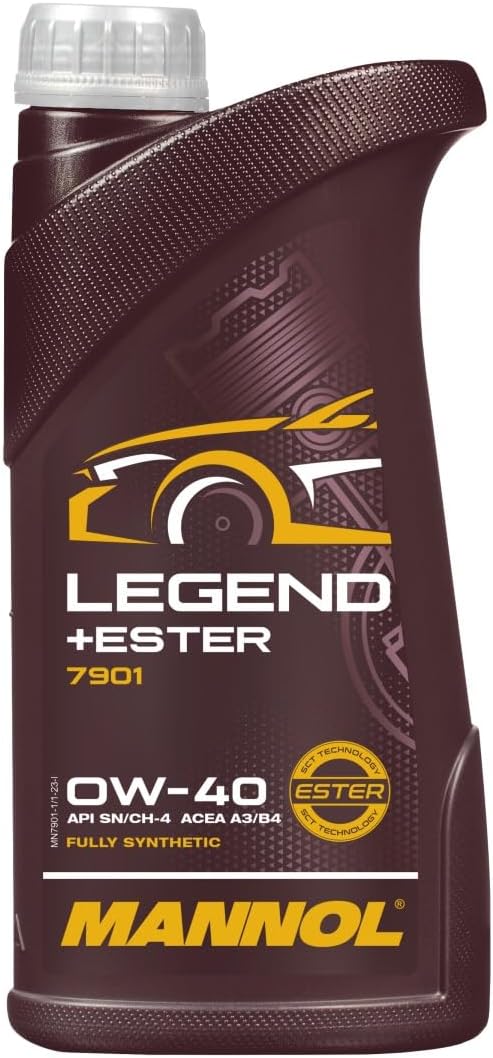 MANNOL Legend+Ester 0W-40 Full Synthetic Motor Oil, 1 Quart