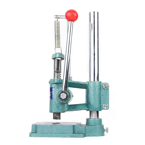 Leather Imprinting Machine, DIY Hand Leather Hole Punching Machine Manual Embossing Stamp Press Machine Press Puncher Punch Tools, Pressure Bronzing Tool Kits for Punching, Pronging, Stamping Process