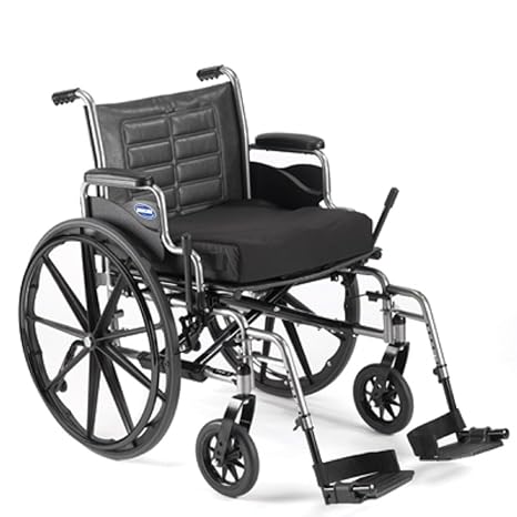 Invacare Tracer IV Wheelchair, With Desk-Length Arms and T93HCP Hemi Footrests with Heel Loops, 20" Seat Width