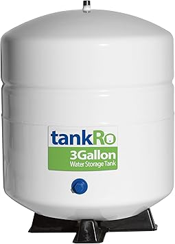 3 Gallon RO Expansion Tank Compact Reverse Osmosis Water Storage Pressure Tank with Free Tank Ball Valve