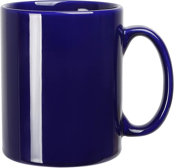 Large Coffee Mug, 22 OZ Coffee Mugs, 650ml Smooth Ceramic Tea Cups, Big Capacity and Handle, for Office, Home, Blue