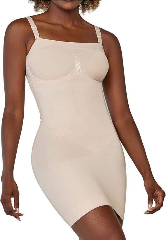 Tummy Control Dress for Women | Dress with Built-in Shapewear | Women's Full Slips | Shapewear Dress for Women | Seamless Shapewear | Shapewear Slip