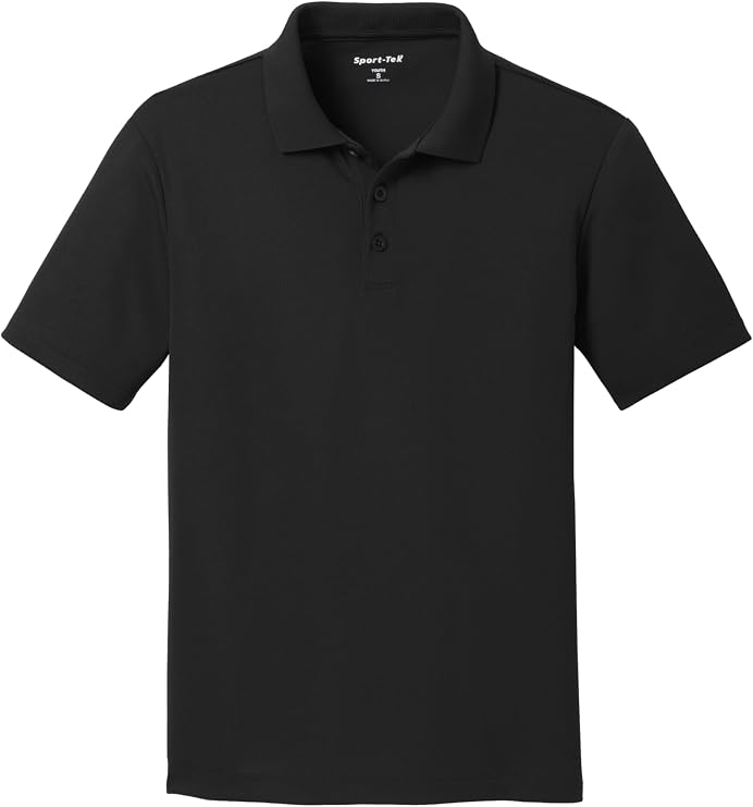 SPORT-TEK Youth PosiCharge RacerMesh Polo | Short Sleeve Collared Shirt for Boys & Girls, Athletic Fit Kids' Top for Summer