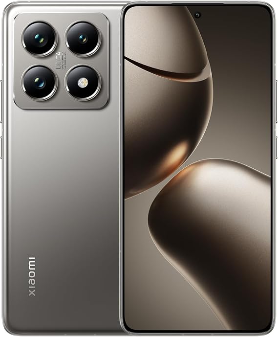 Xiaomi 14T Pro, SIM-Free Smartphone, 12GB + 512GB, Leica Summilux Optical Lens, Advanced AI 120W Hypercharge, MediaTek Dimensity 9300+, IP68 Waterproof, Dustproof, Felica Compatible, Titanium Gray