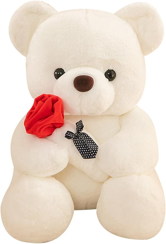 1Pcs white teddy bear, cute teddy bear for special occasions, small teddy bears for girlfriend, kids, valentine's day, bedroom decor