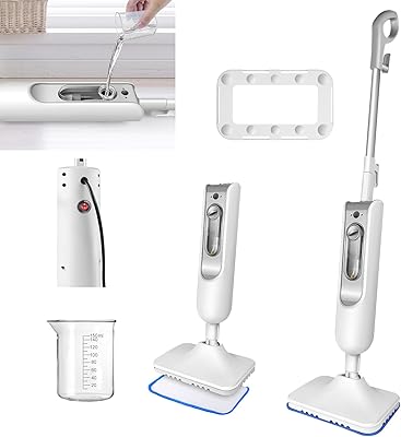 Steam Cleaner Steam Mop for Floor Cleaning, Electric Mop Floor Mop Wet Dry Dust Flat Cleaning Mop with 2 Washable Mop Pads,Floor Steamer Shark Steam Mop for Laminate Flooring