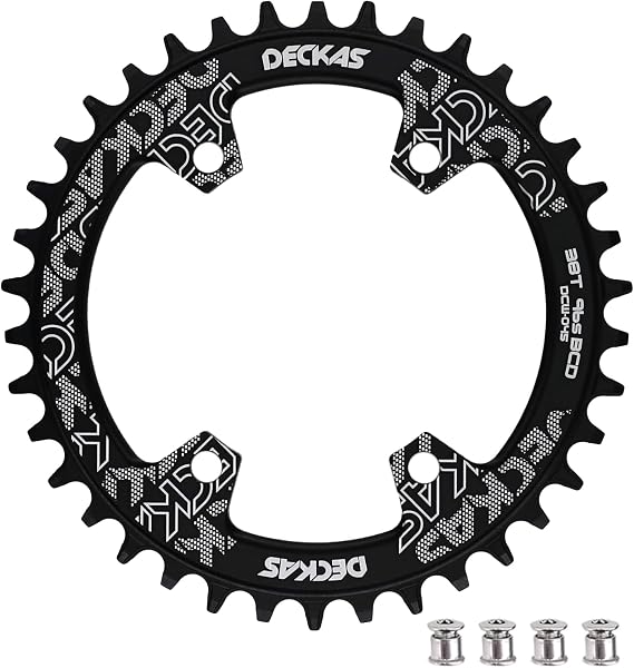 DJC Bike Chainring Asymmetrical 96BCD Narrow Wide Tooth MTB for XT SLX M6000 / M7000 / M8000 / M9000 7/8/9/10/11/12 Speed Aluminum 7075 30T 32T 34T 36T 38T 40T 42T