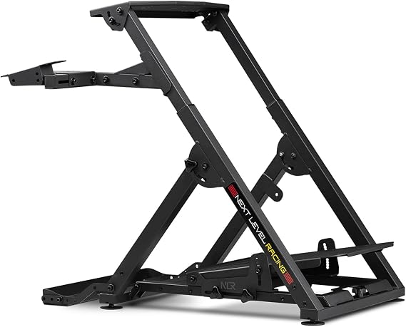 Next Level Racing Wheel Stand 2.0 | Adjustable Foldable Racing Wheel Stand | Compatible with Logitech G29 G923 Thrustmaster Fanatec | Shifter & Handbrake Support