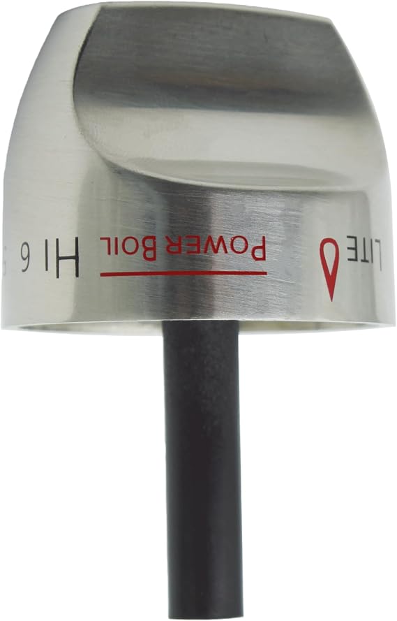 WB03K10266 Gas Range Burner Stainless Steel Knob Compatible with GE Hotpoint Haier Range Replace WB03K10243