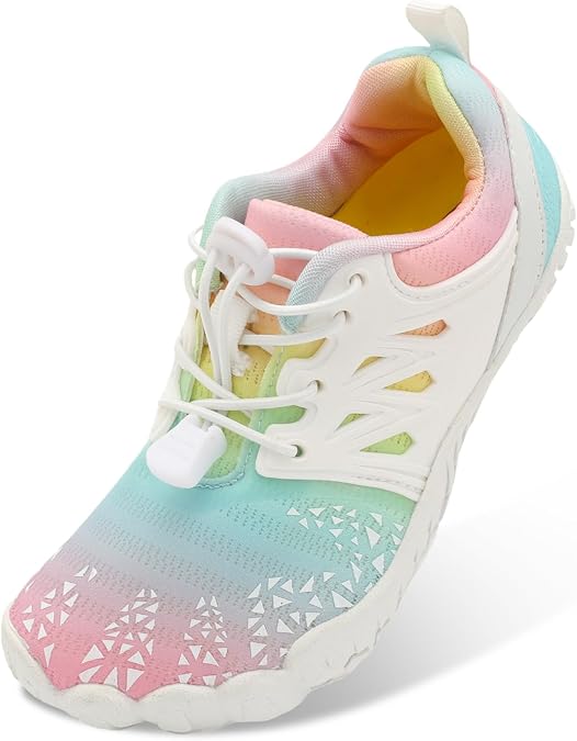 L-RUN Kids Water Shoes Quick Dry Boys Girls Barefoot Shoes for Beach Pool Sand Non-Slip Outdoor Athletic Walking Sneaker