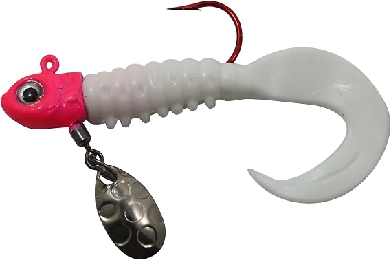 Northland Tackle Thumper Crappie King Spinning Jig Pre-Rigged Plastic Lure for Crappie Fishing, Assorted Sizes and Colors