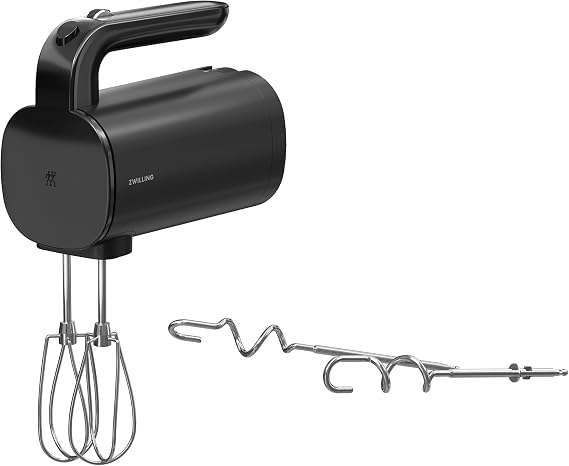 ZWILLING Xtend Cordless Hand Mixer Set 3-Speed Electric Hand Mixer with Beaters and Dough Hooks Powerful, Quiet, Energy-Efficient Long Battery Life Baking and Cooking Essentials