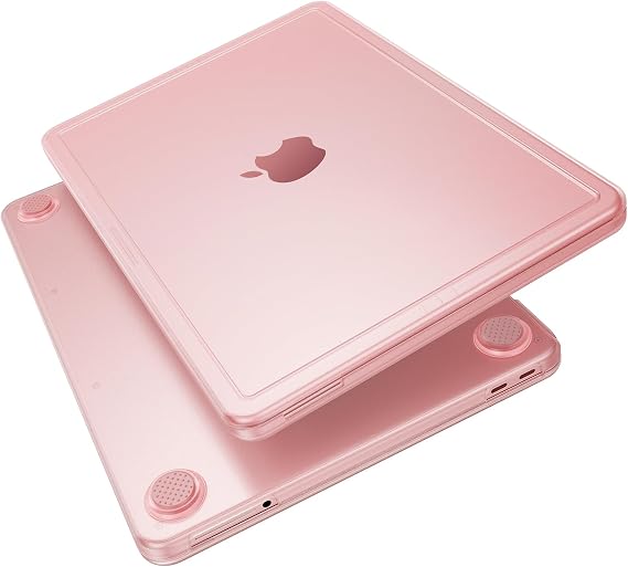 Soonjet for MacBook Neo Case 13 inch 2026 A3404, Anti Crack, Blush Clear | 100% Color Match, Matte Pink, Fingerprint & Scratch Resistant, Mac Laptop Cover, Protective Hard Shell, Close Seamlessly Fit