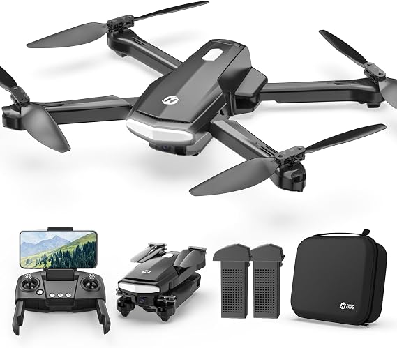 Holy Stone Drone with Camera, Beginner-Friendly 1080P HD, Foldable, Toy, Flight Time 30 Minutes, Includes 2 Batteries, Storage Case, Optical Flow Function, Trajectory Flight Mode, Stable Flight | 30分飛行 バッテリー2個 収納ケース付き 安定飛行 高度維持 軌跡飛行 ジェスチャー撮影 90°カメラ調整 小型設計
