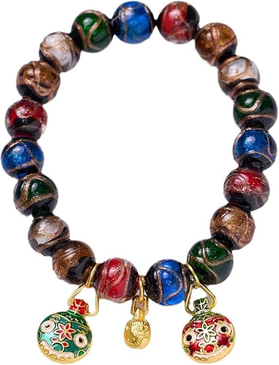 Bracelets For Womens Unisex Multicolor Beaded Bracelet, Five-color Bead Chain Men And Women-color-14mm
