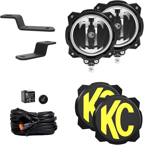 KC HiLiTES 97160 Gravity LED Pro6 Wide-40-2-Light System - Ditch Light Kits - for 21+ Ford Bronco