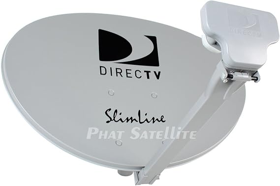 Ready to Install Package : Direct TV HD Satellite Dish w/ SWM3 LNB + RG6 COAXIAL Cables Included Ka/ku Slim Line Dish Antenna SL3 Single Output