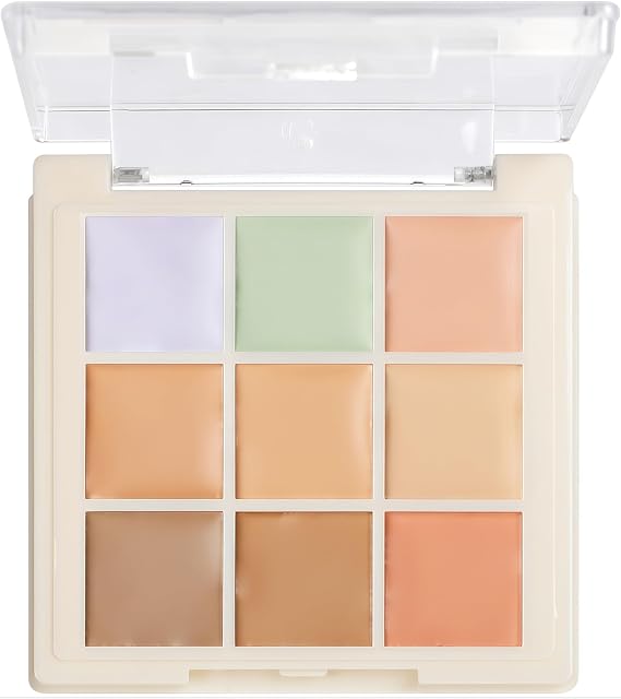 Colour Corrector Palette, Full Coverage Color Correcting Concealer, Long Lasting Waterproof Creamy Concealer Face Makeup for Dark Circles Blemishes Redness Scars Contour