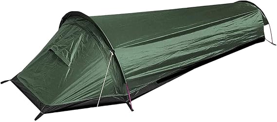 1 Person Hiking Tent Ultralight Bivouac Bag Tent Waterproof Portable Camping Tent Quick Set Up Sleeping Bag Cover Bivvy Bag with Carry Bag for Outdoor Survival