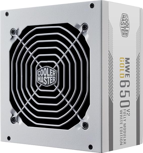 Cooler Master MWE Gold V2 Full Modular 650W White PC Power Supply Unit MPE-6501-AFAAG-GJP PS1264