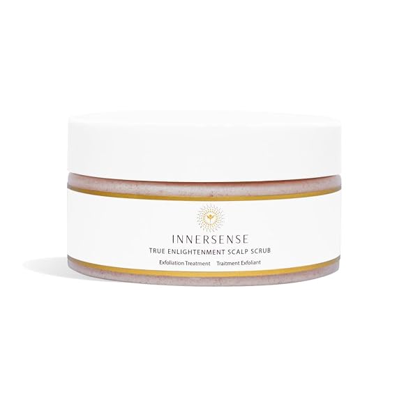 INNERSENSE Organic Beauty - True Enlightenment Scalp Scrub (6.7 oz) | Exfoliation Treatment | Clarify, Stimulate + Detox with Hawaiian Red Salt | Natural, Cruelty-Free, Clean Haircare