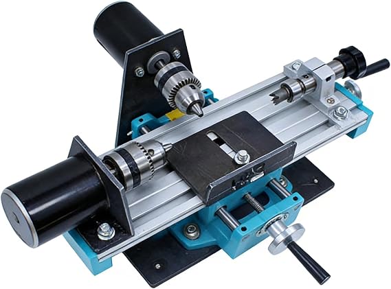 Micro Metal Lathe, Variable Speed 7000 RPM, 400W Mini Precision Lathe Machine for Metal and Woodworking in Technical Rooms