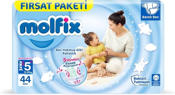 Molfix Diaper 3D Juniorplus 5+ Size Opportunity Package 44 Pieces