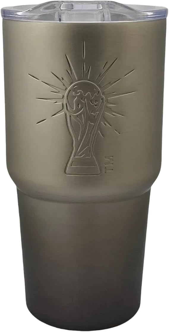 FIFA World Cup 2026 Official 24 oz Insulated Stainless Steel Tumbler, Satin Charcoal
