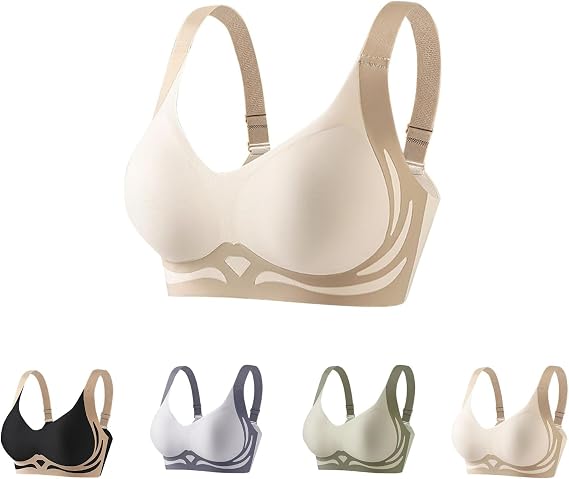 Caralush Lushfitting Powerful Push up Seamless Bra Wireless Comfortable Underwear No Underwire Anti Sagging Bralettes