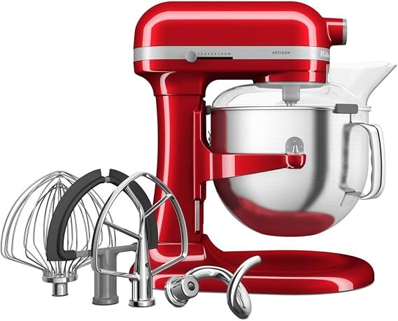 KitchenAid Artisan Kaldırılabilir Kaseli Stand Mikser, Candy Apple, 6,6 L