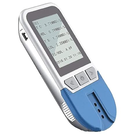 Cholesterol Test Meter Kit - 5-in-1 Lipid Analyzer with 25 Strips for Quick Home Testing and Accurate Results