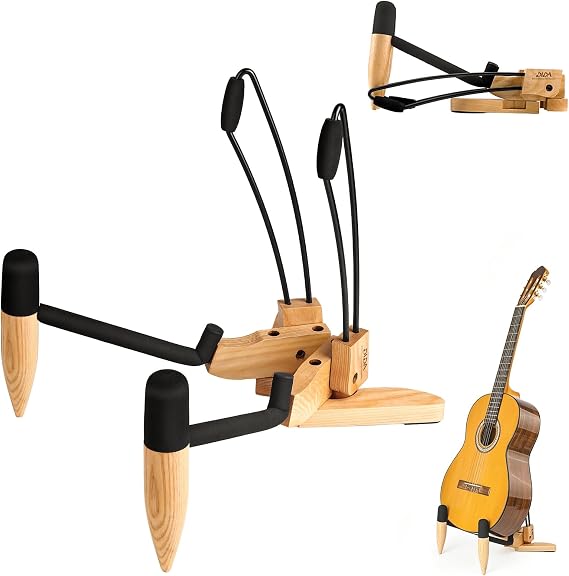 MUSO Guitar Stand , Guitar Stand Floor for Acoustic Guitar, Electric Guitar, Bass Guitar, Cello Compact and Portable Storage, Travel Stand, Home, Studio, or Concert Use
