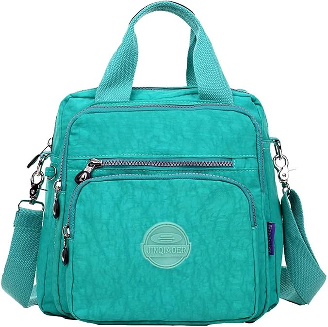 Women's Waterproof Nylon Crossbody Shoulder Bag Durable Casual Backpack