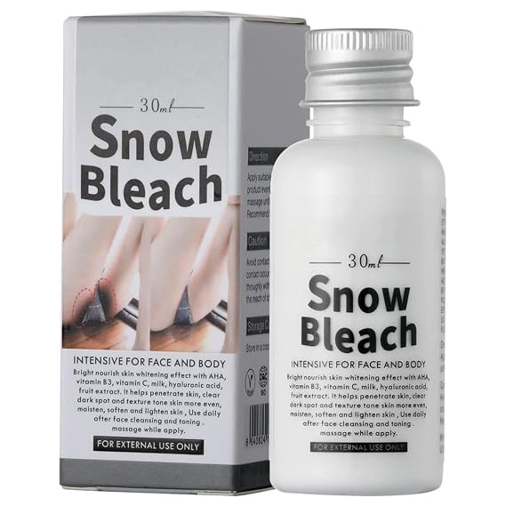 Snow Bleach Skin Whitening Cream,Vitamin C Skin Lightening Cream for Intimate Areas and Bleaching,Crema Blanqueadora para Partes Intimas,Dark Spot Remover for Face,Armpit,Underarm,Elbow,Inner Thigh