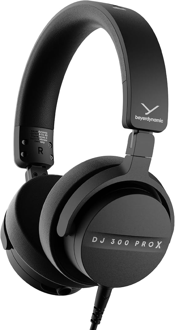 beyerdynamic DJ 300 Pro X DJ Headphones, 2-in-1 On & Over-Ear Cups, Black