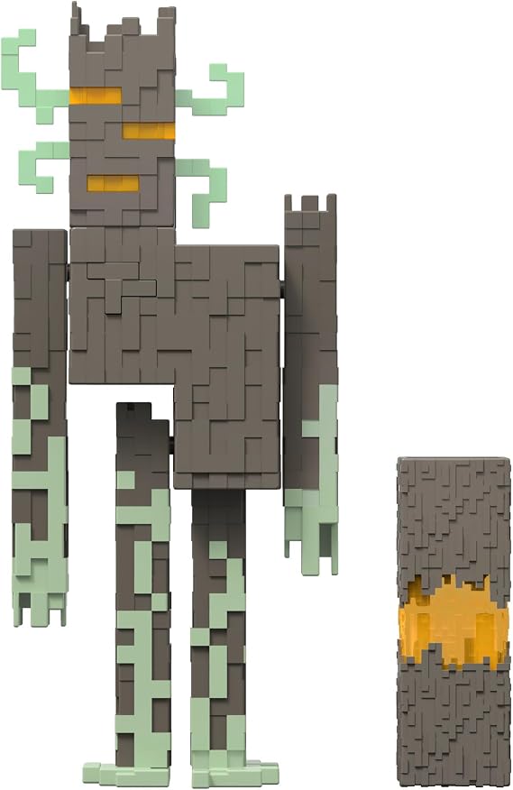 Mattel Minecraft Creating Figure for Kids Ages 6 and Up, Gray JKR45