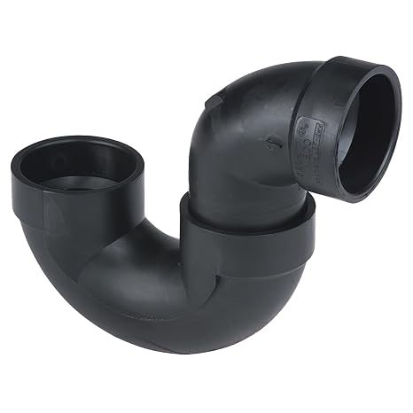 NIBCO Fig No U5885, 1-1/2 in. ABS DWV P-Trap Hub x Hub, Solvent Weld