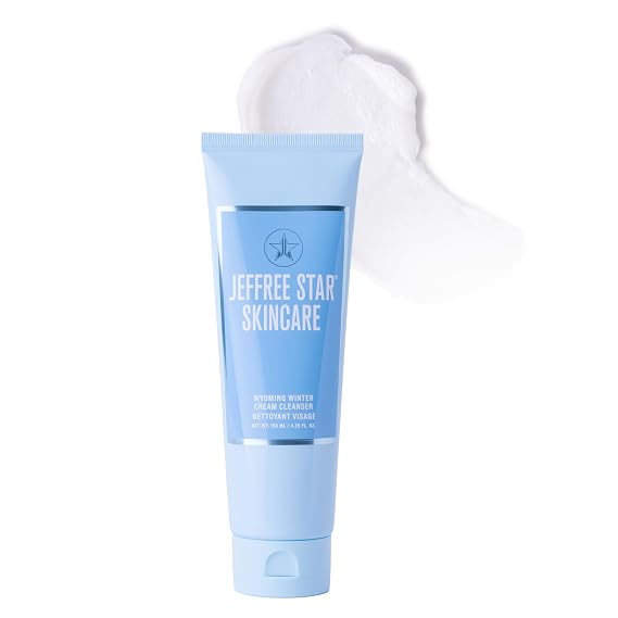 Jeffree Star Cosmetics Wyoming Winter Cream Cleanser, Gentle Hydrating Face Wash, 4.39 FL OZ, Dry Sensitive Skin, Vegan
