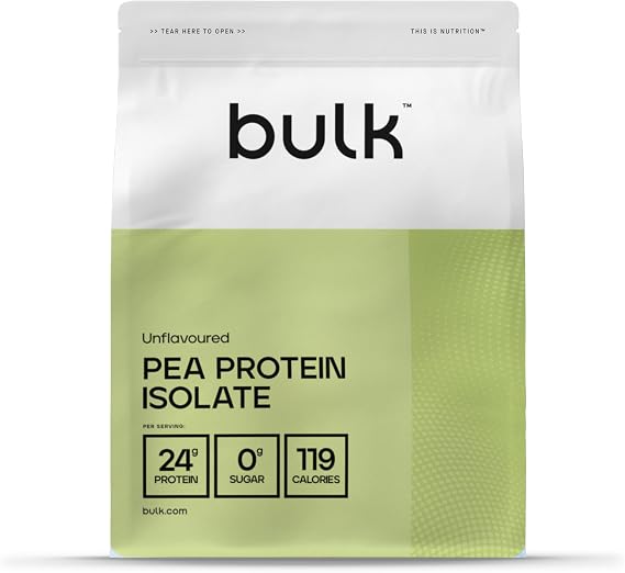Bulk Pea Protein Isolate Powder, 500g | Vegan Protein Shake, 16 Servings