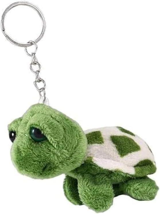 Green Mini Sea Creatures Turtle Doll Keychain Gift Key Ring Cartoon Bag Pendant Auto Animal Keychain Decoration Keychains Automobile Keychains,Car Key Chain