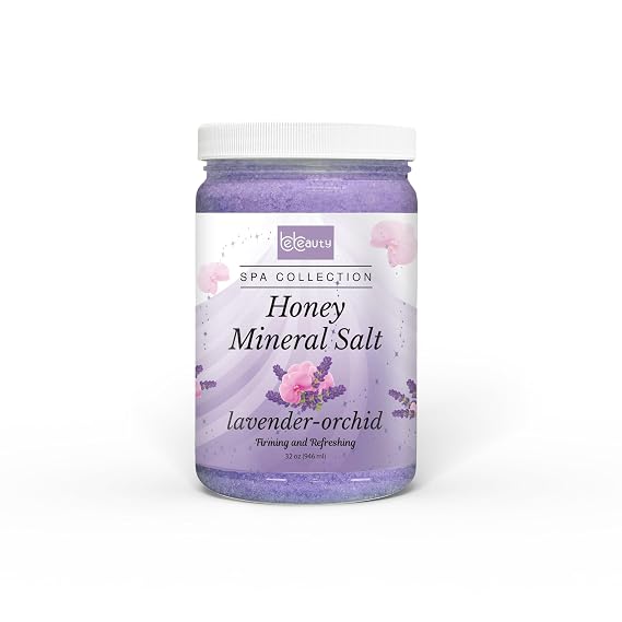 BeBeauty Lavender Orchid Honey Mineral Salt 32 oz