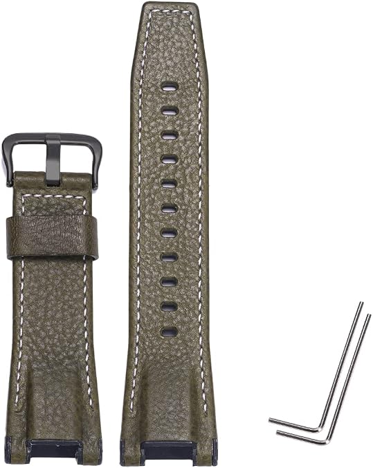 Leather Watch Band Compatible With Casio GST-B210/GST-B100/S130/W300GL/400G/W330/GST-W120 Men Rubber Leather Strap
