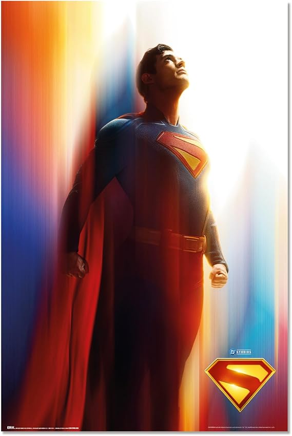 Grupo Erik DC Comics Superman 2025 Poster, 36 x 24 in / 91.5 x 61 cm, Gifts