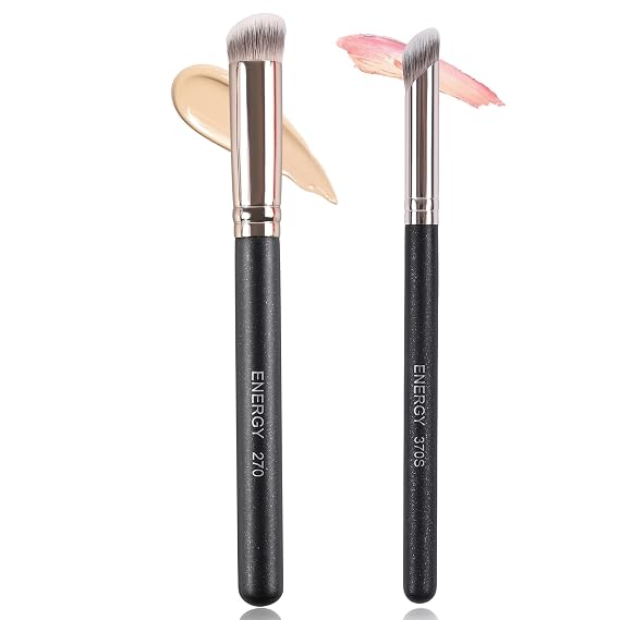 ENERGY Concealer Brush Set for Liquid Cream Powder Foundation Makeup Blending