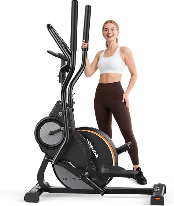YOSUDA Elliptical Exercise Machine, Compact Elliptical with 45 Incline | 3-in-1 (Elliptical + Cardio Climber + Stair Stepper) Elliptical, 15.5IN Stride, 16 Levels Resistance, Support Kinomap/Fed APP