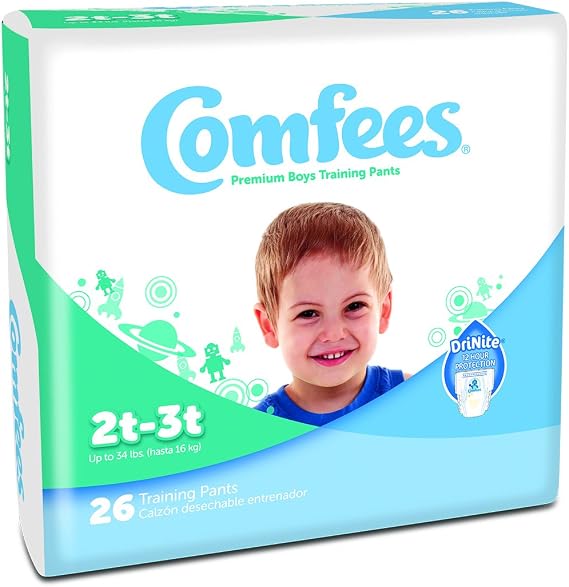 Comfees Training Diaper Pants for Boys, 26 Count